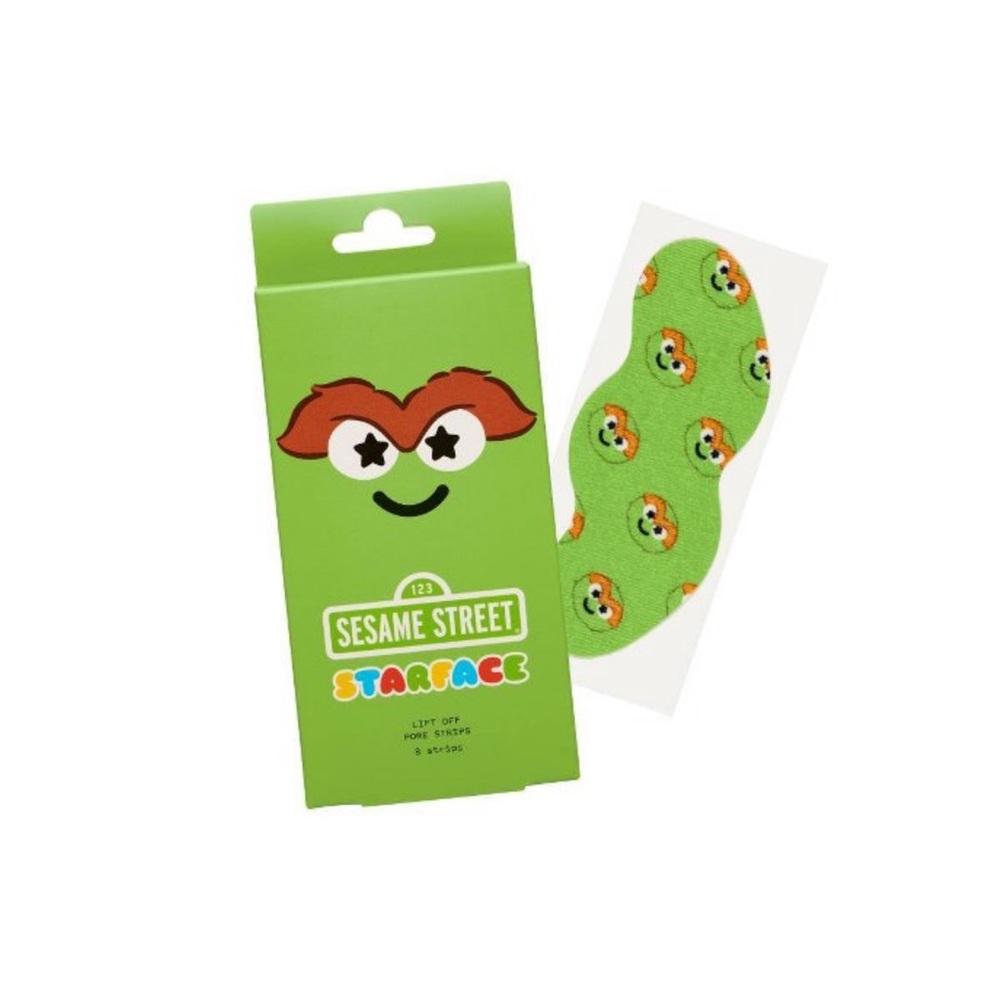NEW Starface X Sesame Street Oscar the Grouch Lift Off Pore Strips - 8 Count
